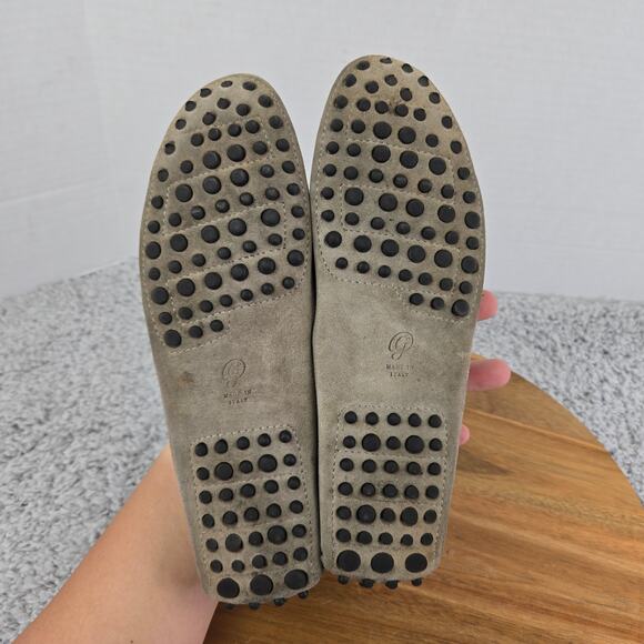 M. Gemi The Felize Gray Suede Slip On Casual Driving Moccasins Loafer Womens 38 - Picture 9 of 14